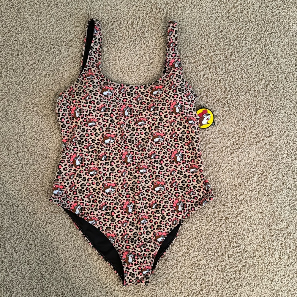 Women’s Buc-ee’s Leopard Print Bathing Suit 2X